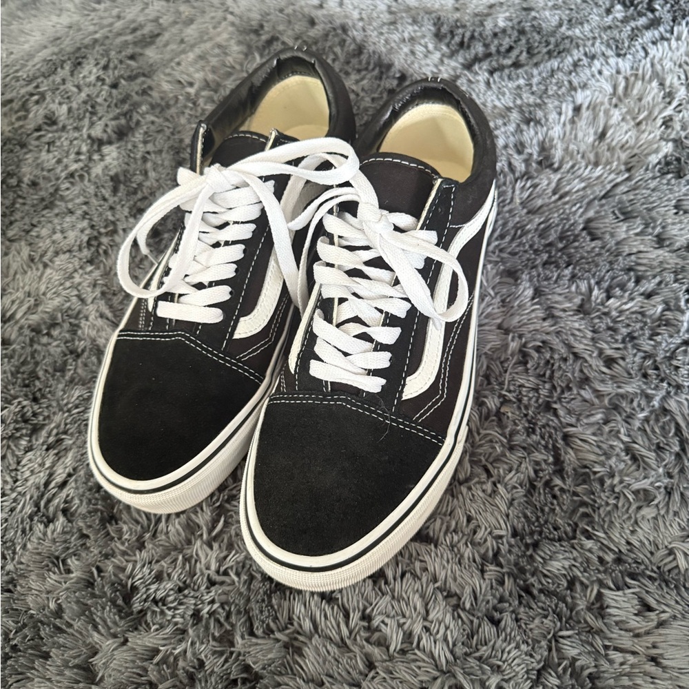 Vans Black and White Athletic Shoes